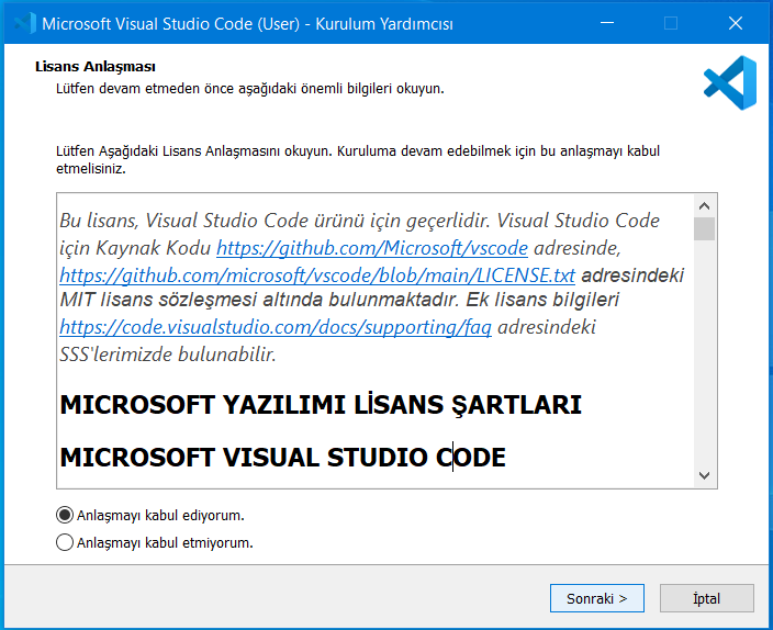 Visual Studio Code Kurulumu Windows I In Teteos Net